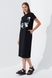 Платье с принтом женское Poncik 24127 XL Черный (2000990609403S) Фото 3 из 9