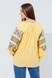 Вишиванка сорочка з принтом жіноча Es-Q 5675 S Жовтий (2000990588340A) Фото 5 з 12