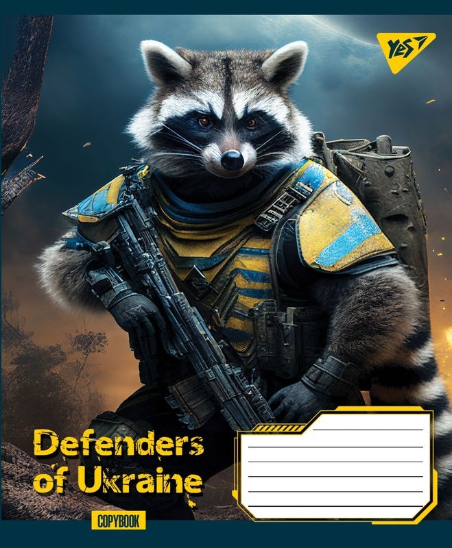 Фото Набор тетрадей YES 766493 Defenders of Ukraine 96 листов 5 шт (2000989908050)
