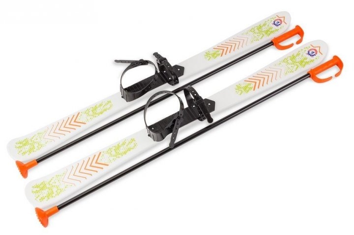 Детские лыжи с палками ТехноК 9260 Белый (2000990332127)