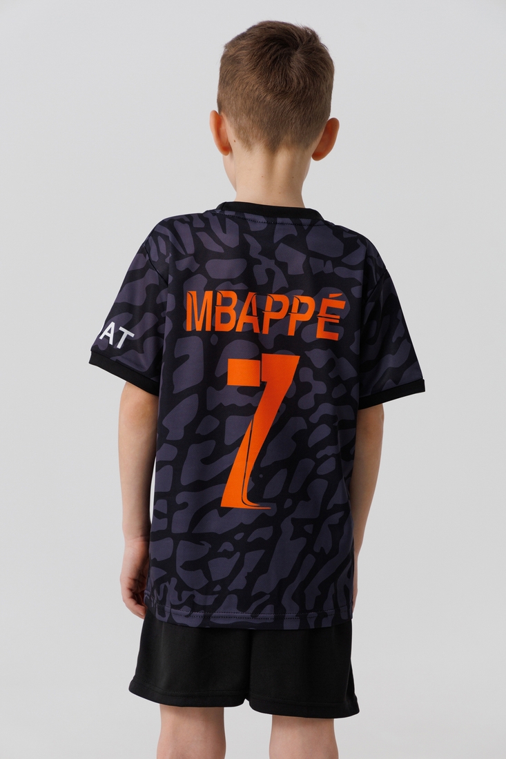 Фото Футбольна форма для хлопчика BLD ПСЖ MBAPPE 122 см Чорний (2000990367273A)