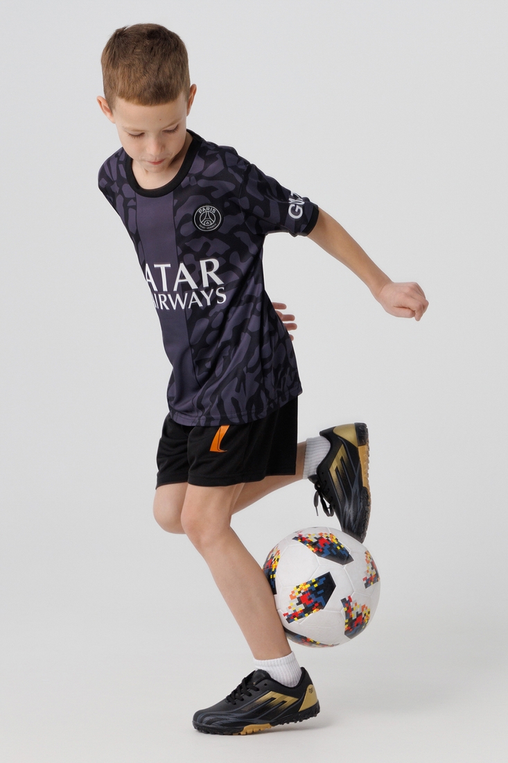 Фото Футбольна форма для хлопчика BLD ПСЖ MBAPPE 152 см Чорний (2000990367327A)