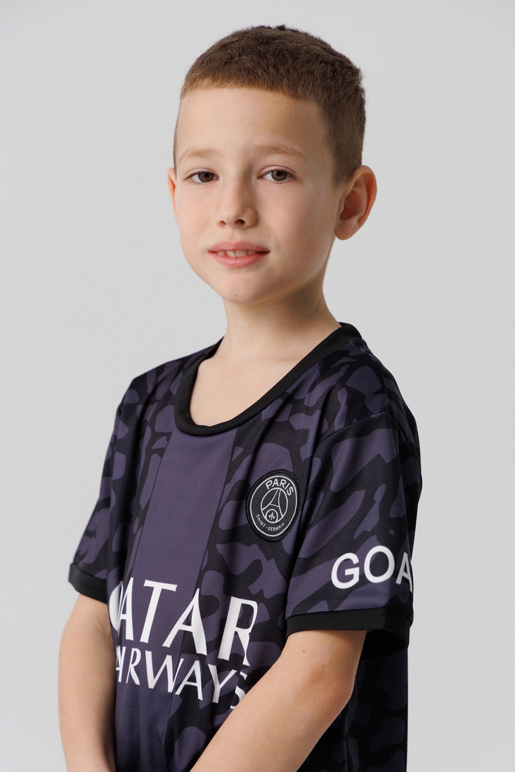 Фото Футбольна форма для хлопчика BLD ПСЖ MBAPPE 152 см Чорний (2000990367327A)