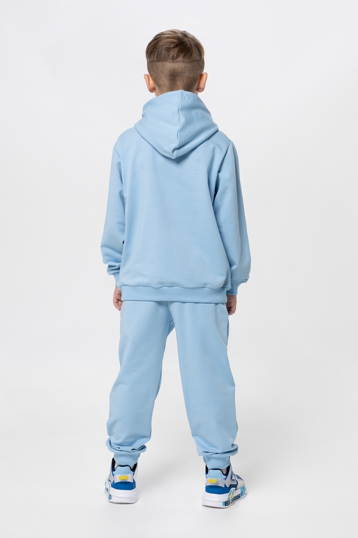 Фото Костюм для хлопчика (худі+штани) Ecrin 2501 140 см Блакитний (2000990239754D)