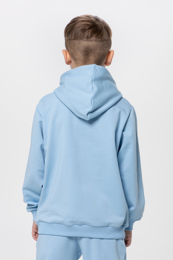 Фото Костюм для хлопчика (худі+штани) Ecrin 2501 140 см Блакитний (2000990239754D)
