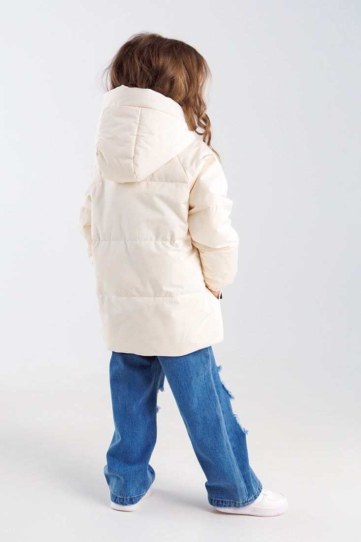 Фото Куртка для девочки EAC5041 110 см Молочный (2000990257178D)