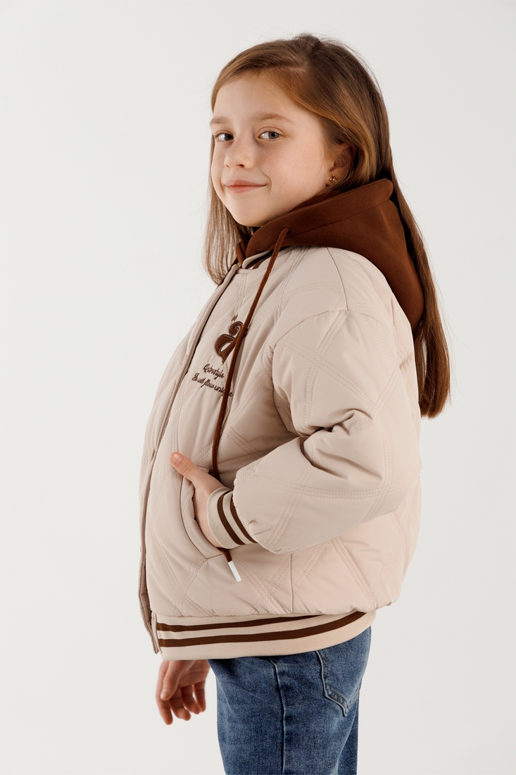 Фото Куртка для дівчинки XZKAMI 55380 116 см Бежевий (2000990255631D)