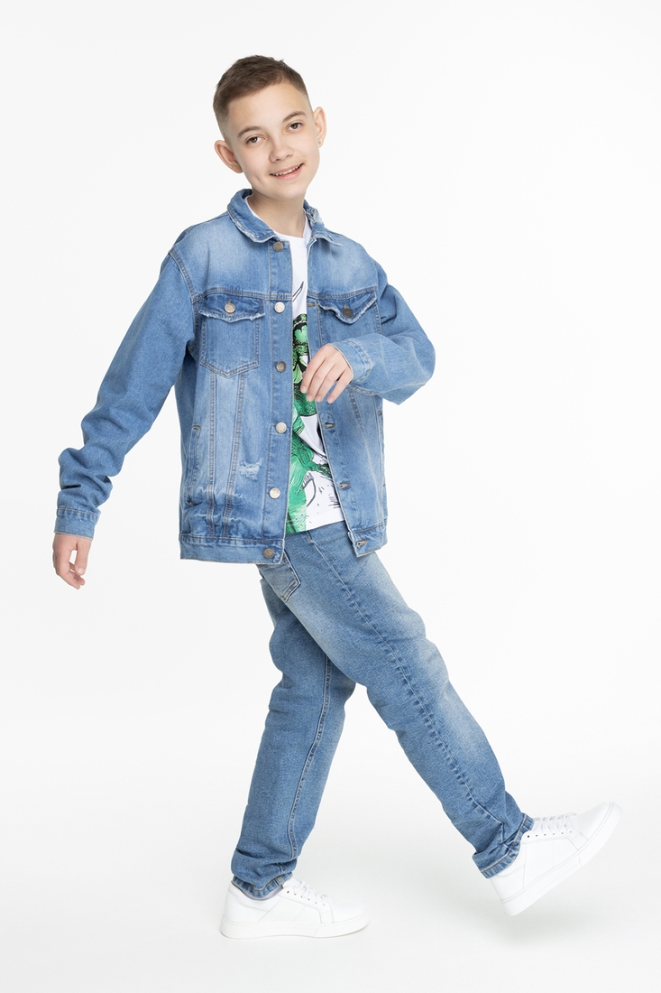 Фото Куртка для хлопчика S&D 1476 128 см Синій (2000989561583D)