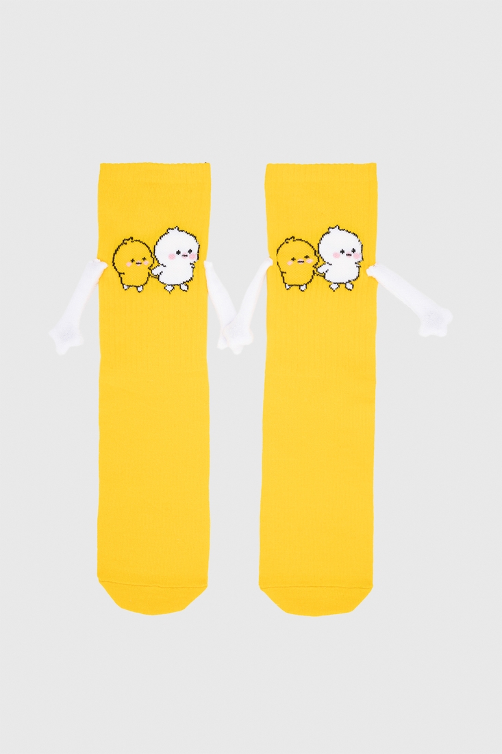 Фото Шкарпетки для дівчинки Duha Магнітні ручки 35-40 Жовтий (2000990474827A)
