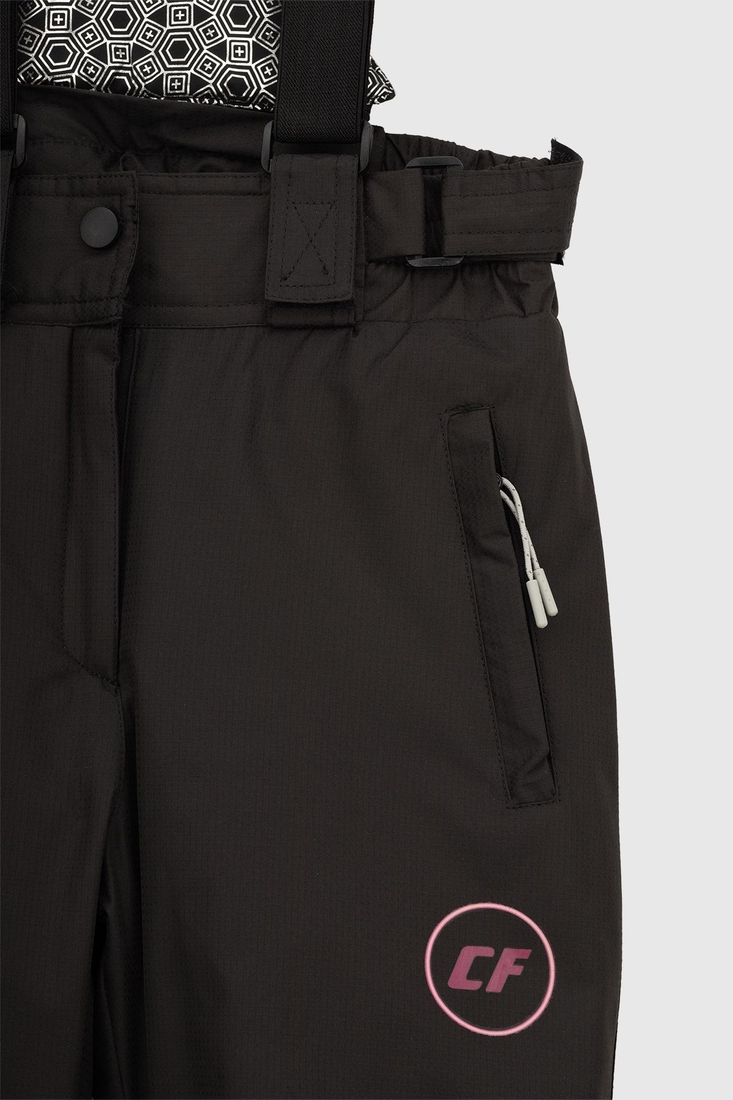 Фото Штани на шлейках для дівчинки B-30 140 см Чорний (2000989626039W)