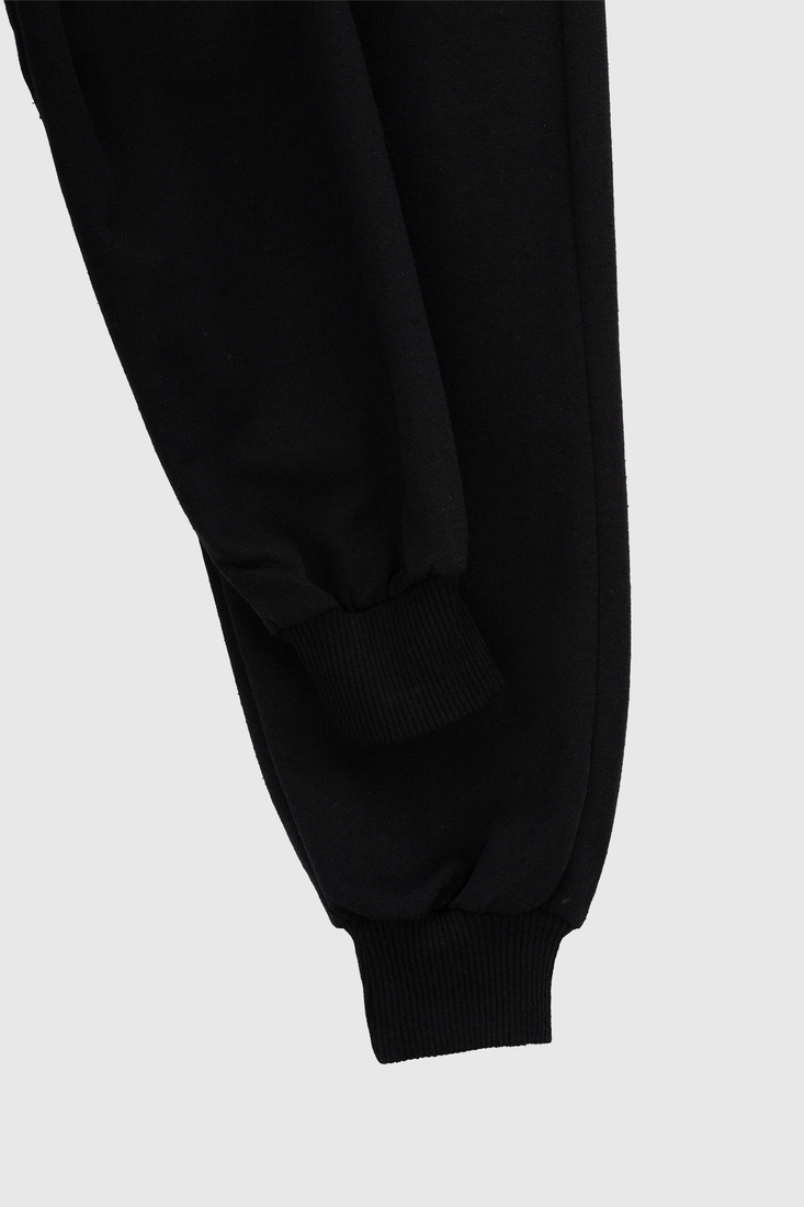 Фото Спортивні штани з принтом для хлопчика Pitiki 228-13-1 176 см Чорний (2000990094384D)