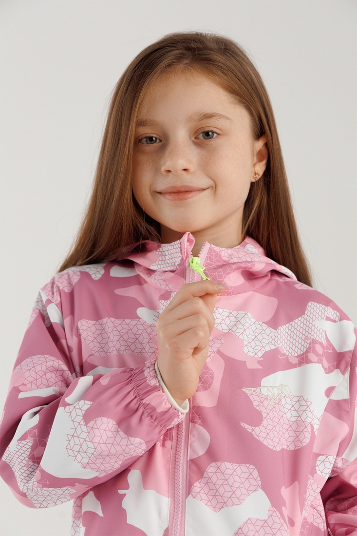 Фото Ветровка для девочки 33 122 см Розовый (2000990283542D)