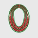 Ожерелье Пятерка Красно-зеленый (2000989840015A) Фото 1 из 2
