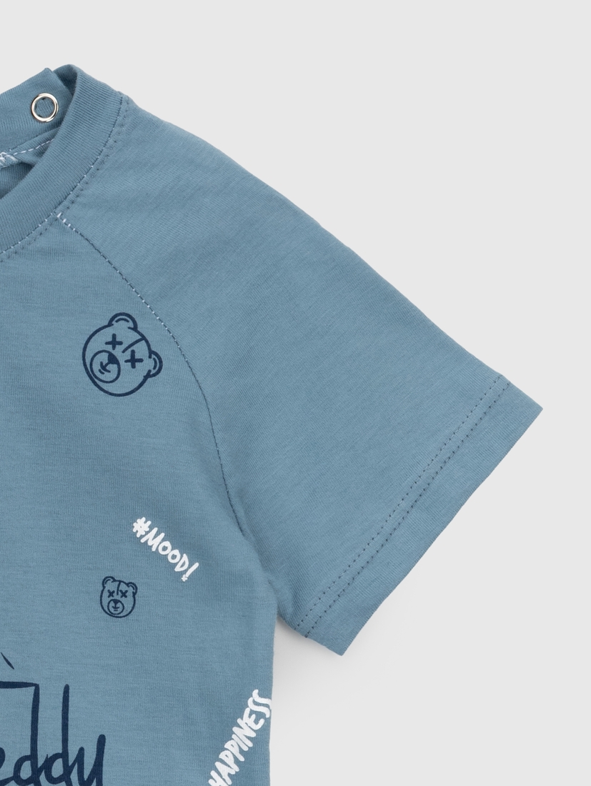 Фото Костюм футболка+шорти для хлопчика Baby Show 863 86 см Блакитний (2000990584120S)