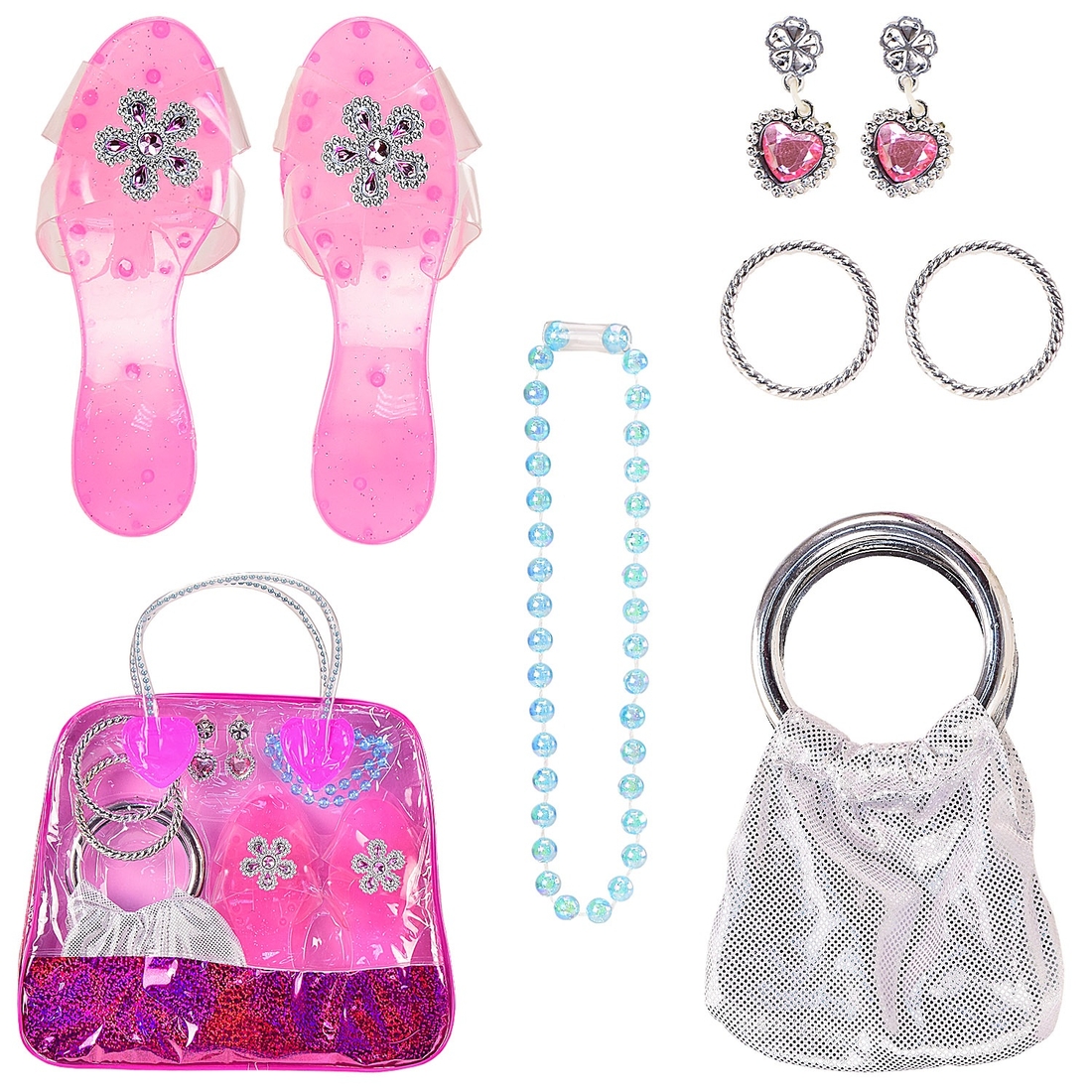 Фото Аксесуари для дівчат туфельки, браслети, сережки, сумочка 920 Різнокольоровий (6977479404926)