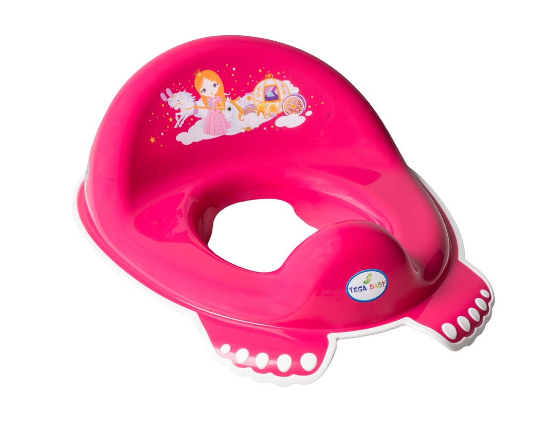 Фото Туалетне сидіння "Принцеси" з гумками протиковзними (Рожевий) LP-002-123 (2000902675946)
