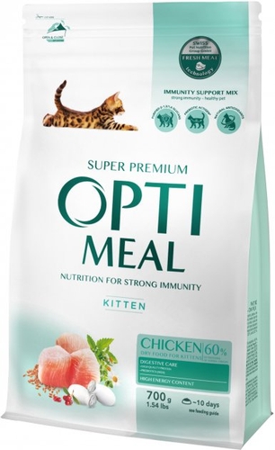 Сухой корм для кошек Optimeal со вкусом трески 700 г 4706 (4820215364706)