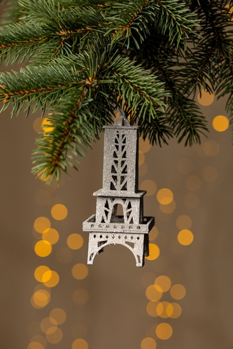 Фото Новогоднее украшение "Башня" Dashuri Серый (2000990126078)(NY)