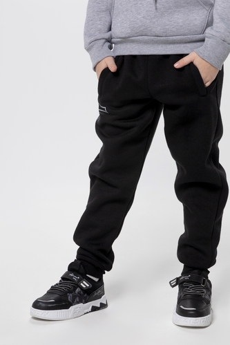 Фото Спортивні штани з принтом для хлопчика Atescan 1104-1 152 см Чорний (2000990263193W)