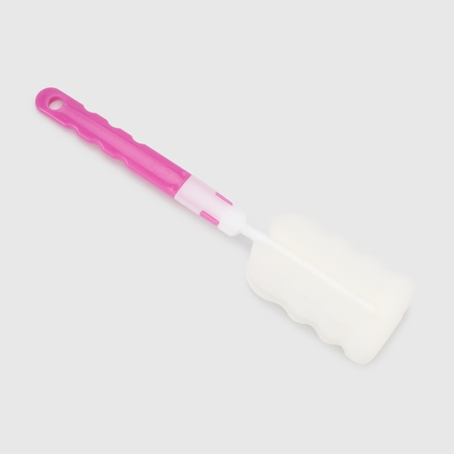 Щiтка для миття пляшок з поролоном Lindo PK013А Рожевий (2000990002105)