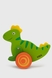 Дерев'яна каталка Динозаврик Viga Toys 50963 Різнокольоровий (6934510509637) Фото 2 з 6