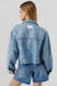 Куртка джинсова для дівчинки LocoLoco 6185 158 см Блакитний (2000990486622D) Фото 7 з 15