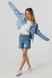 Куртка джинсова для дівчинки LocoLoco 6185 158 см Блакитний (2000990486622D) Фото 3 з 15