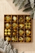 Набір різдвяніх куль 12 шт SJ8316 Золотий (2000990242402)(NY) Фото 1 з 11