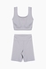 Топ + шорты фитнес однотонные женские Cotton Angel 1903 XS Серый (2000989585091A) Фото 9 из 16