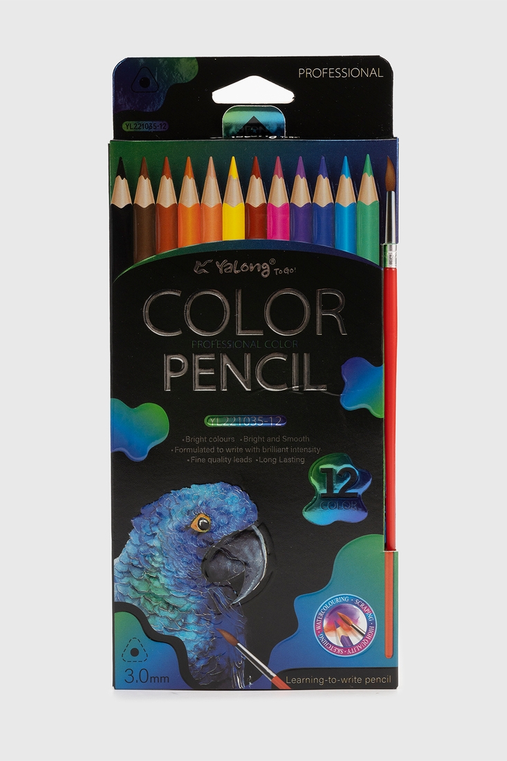 Фото Акварельні олівці ПАПУГА C61979 Різнокольоровий (6900067619792)