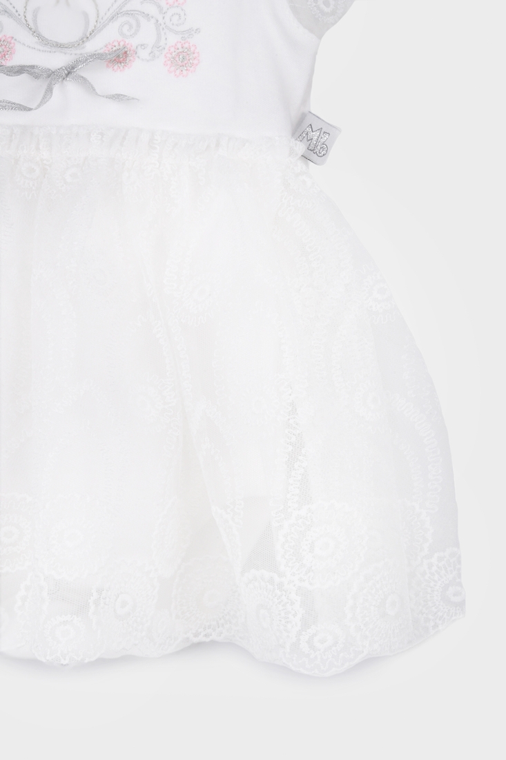 Фото Боди-платье праздничное Mini born 3082 56 см Белый (2000989448242D)