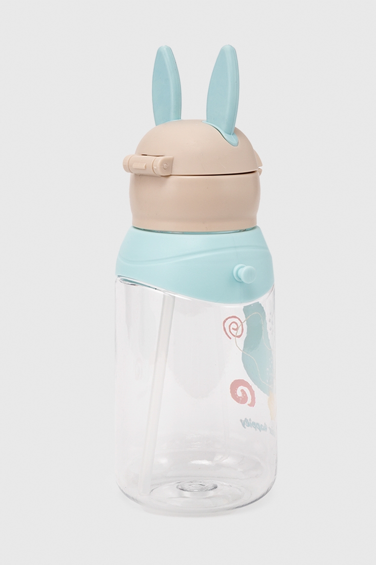 Фото Пляшка дитяча з трубочкою для напоїв YIWUSHIYALE 2108 Блакитний (2000990392954)