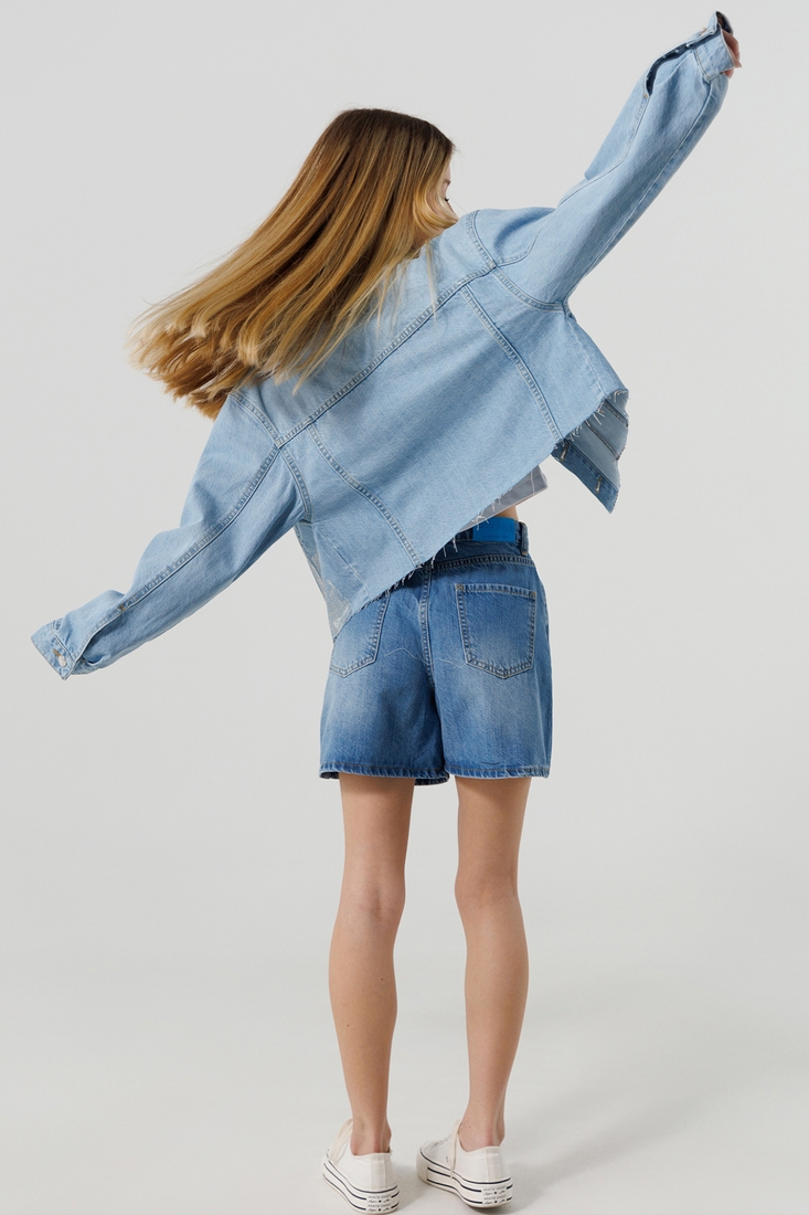 Фото Куртка джинсовая для девочки LocoLoco 6185 158 см Голубой (2000990486622D)