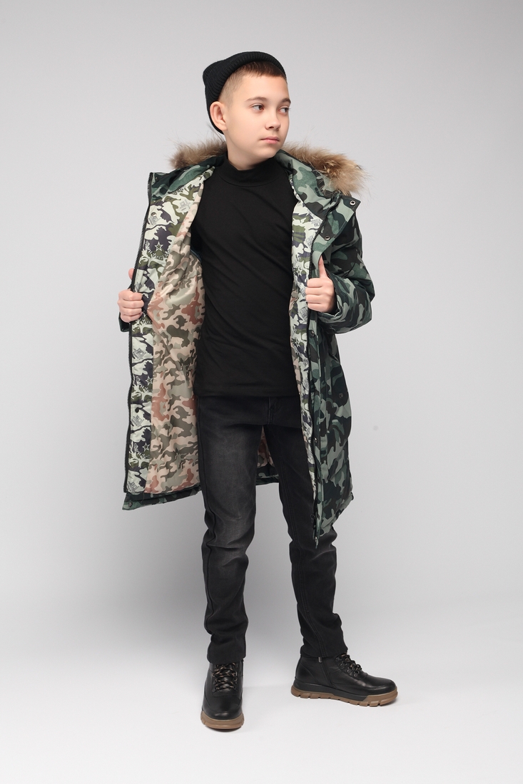 Фото Куртка зимняя ZK6 164 см Зеленый (2000989026945W)