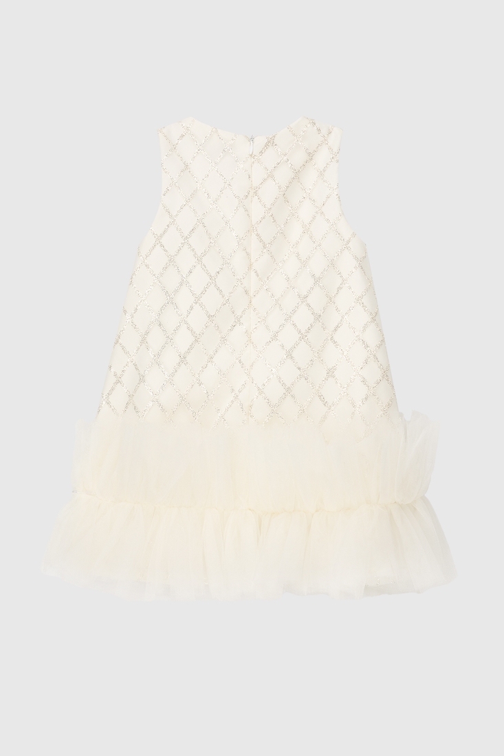 Фото Платье бальное с узором для девочки Wecan 24032 104 см Молочный (2000990269522A)