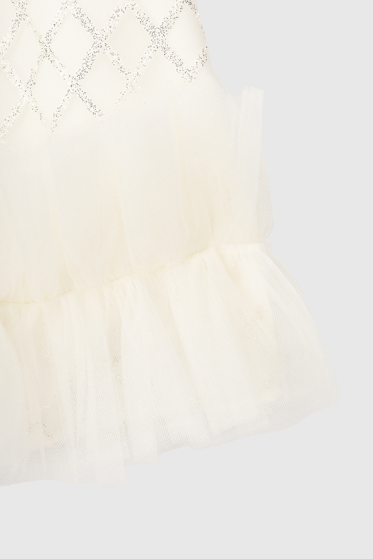 Фото Платье бальное с узором для девочки Wecan 24032 92 см Молочный (2000990269508A)