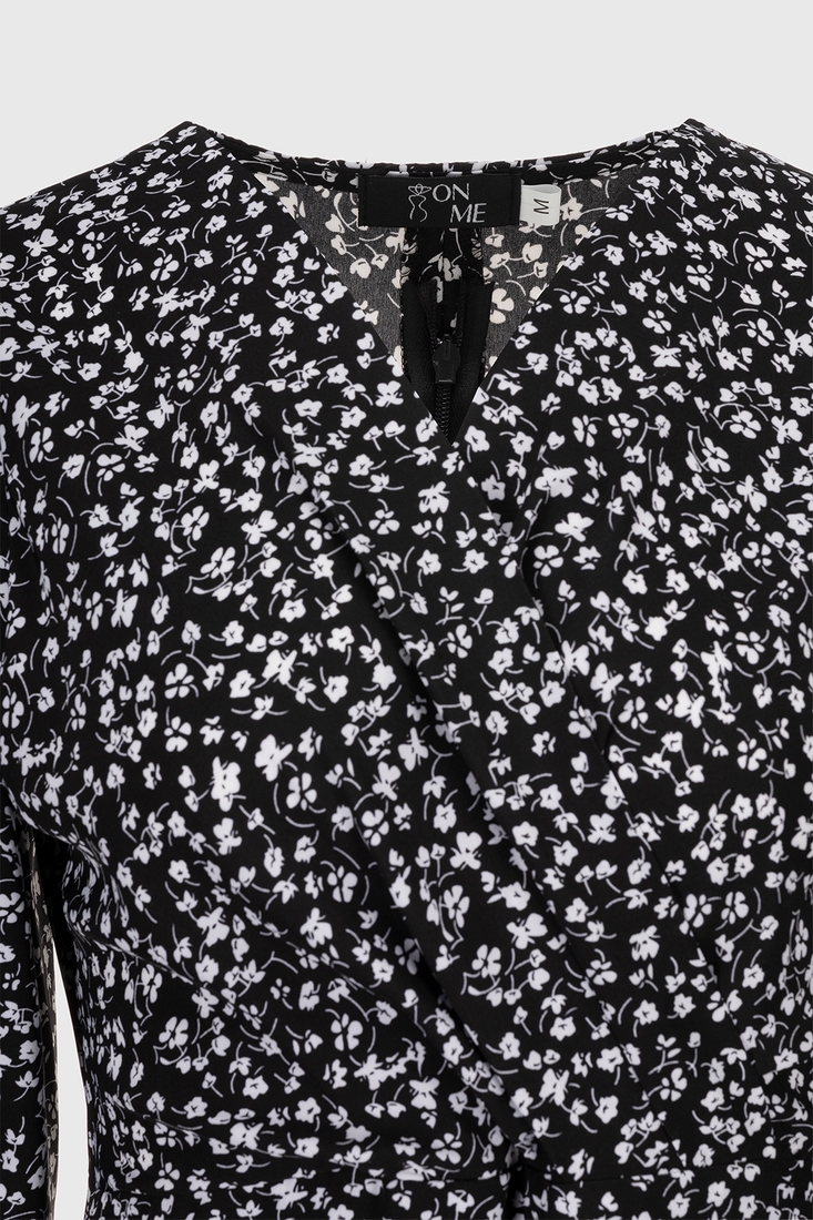 Фото Платье с узором женское 2407 XL Черный (2000990450555D)