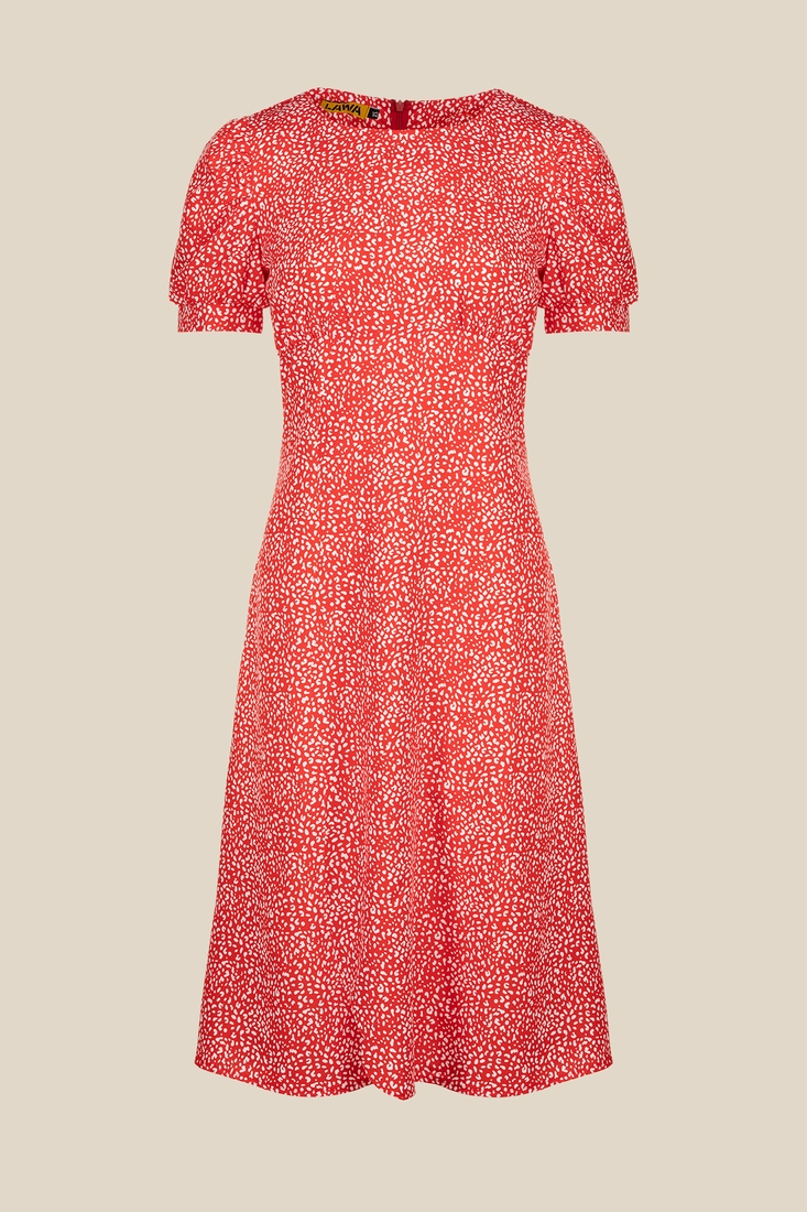Фото Платье с узором женское LAWA CTM WTC02319 XS Красный (2000989893141S)(LW)