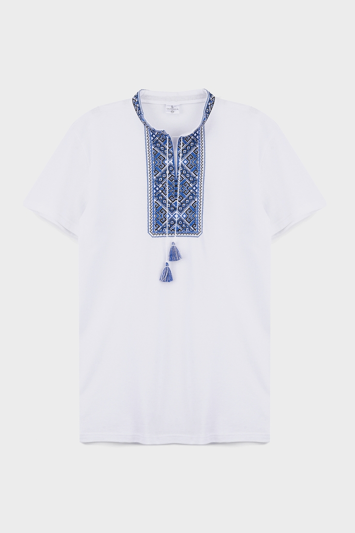 Фото Вышивка-футболка мужская Традиция 2XL Белый (2000989574613А)