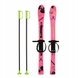 Лыжи детские с палками Marmat 256128 Розовый (2000990325822)